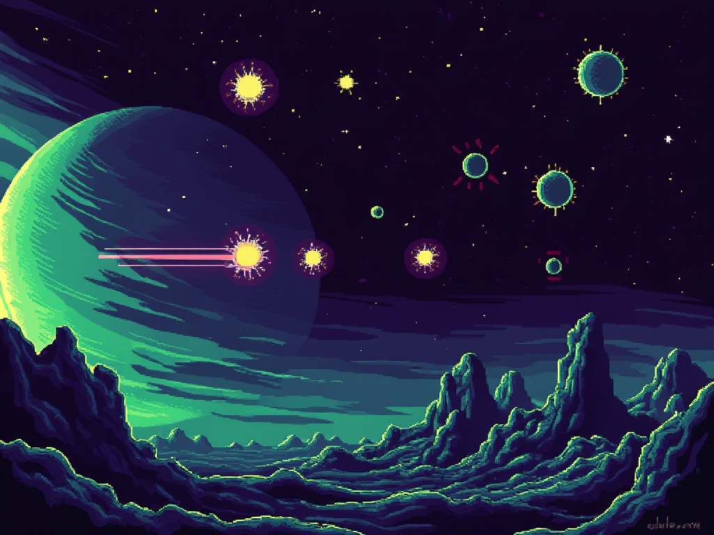 Project cover: asteroids game