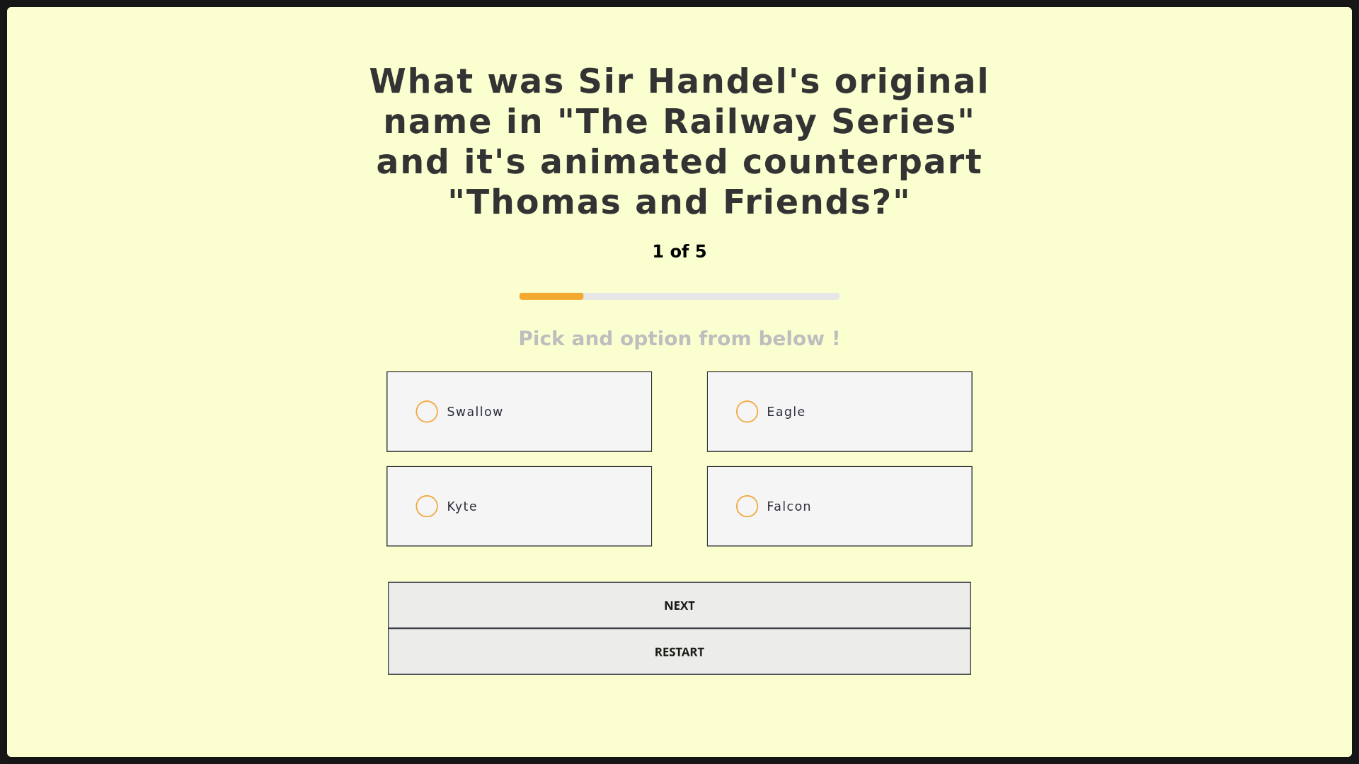 Project cover: quiz app